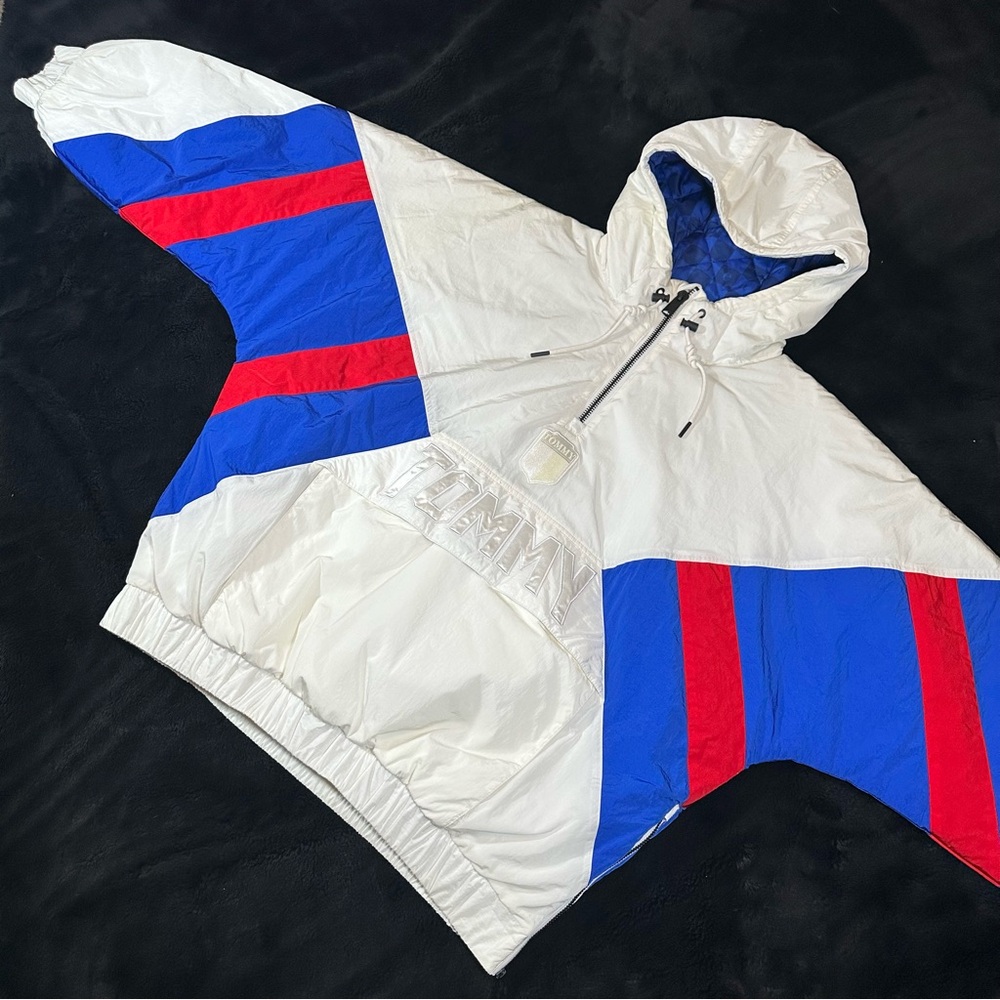 Tommy Hilfiger White Windbreaker Jacket for Men